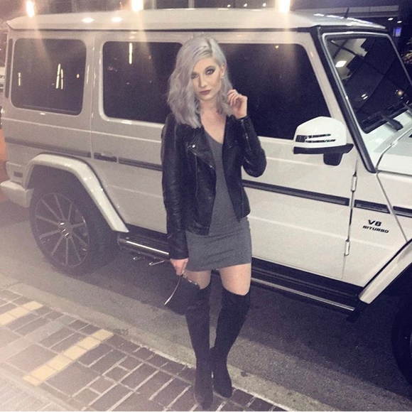 Grey Forever 21 Bodycon Dress - Picture 2 of 2